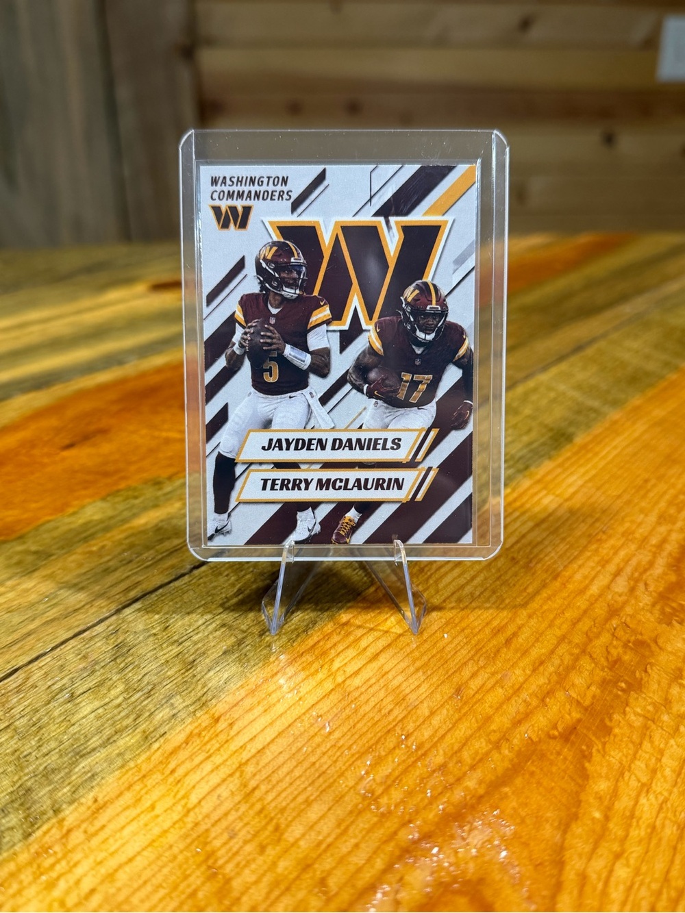 Jayden Daniels / Terry McLaurin Washington Commanders Custom Football Card